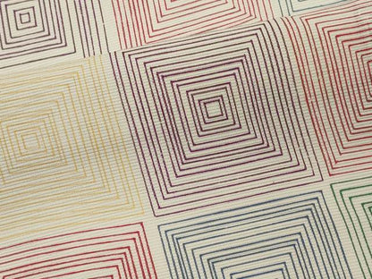 平和屋着物＊夏物　小紋　絽　幾何学文　正絹　逸品　CABK1190ou