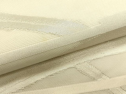 平和屋着物＊夏物　九寸名古屋帯　芝草エ霞文　銀糸　正絹　逸品　CABK1207fb