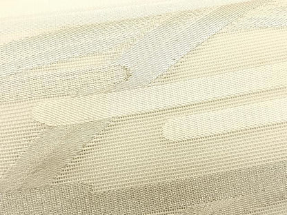 平和屋着物＊夏物　九寸名古屋帯　芝草エ霞文　銀糸　正絹　逸品　CABK1207fb