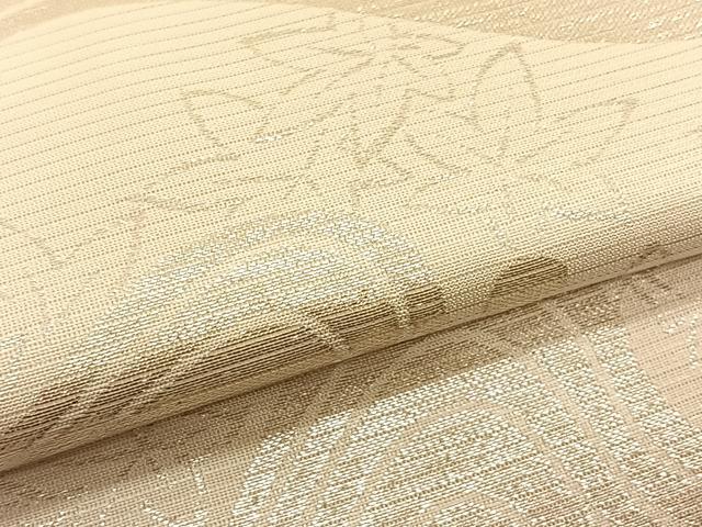 平和屋着物＊夏物　西陣　川島織物　九寸名古屋帯　竜田川　銀糸　正絹　逸品　CABK1208fb