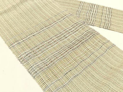 平和屋着物＊夏物　八寸名古屋帯　横段文　正絹　逸品　CABK1210fb