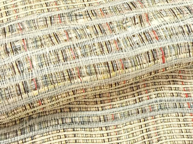 平和屋着物＊夏物　八寸名古屋帯　横段文　正絹　逸品　CABK1210fb