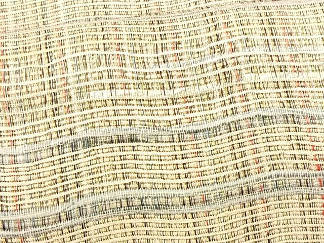平和屋着物＊夏物　八寸名古屋帯　横段文　正絹　逸品　CABK1210fb