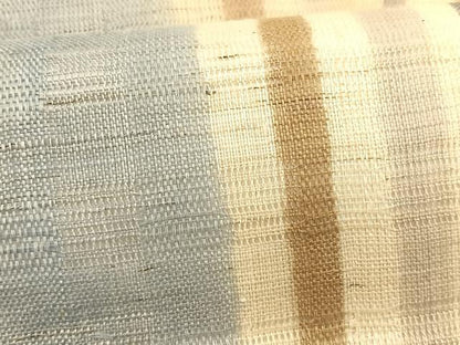 平和屋着物＊夏物　九寸名古屋帯　花倉織　間道　麻　逸品　CABK1217fb