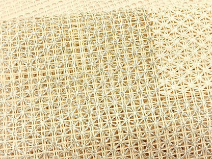 平和屋着物＊夏物　八寸名古屋帯　羅　幾何学文様　銀糸　正絹　逸品　CABK1224fb
