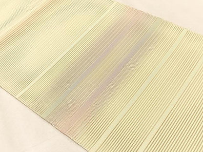 平和屋着物＊夏物　八寸名古屋帯　絽綴れ　霞横段文　正絹　逸品　CABK1228fb