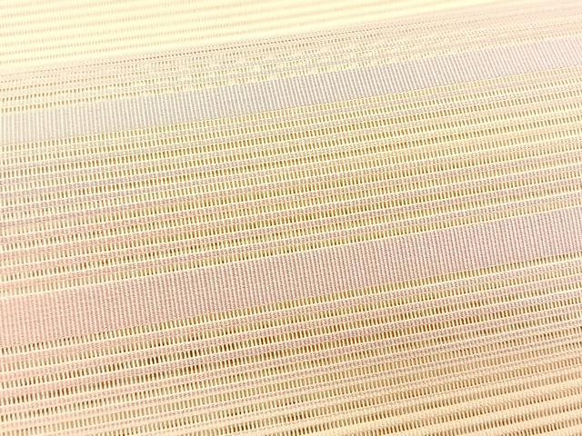 平和屋着物＊夏物　八寸名古屋帯　絽綴れ　霞横段文　正絹　逸品　CABK1228fb