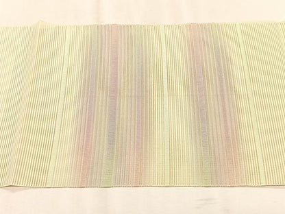 平和屋着物＊夏物　八寸名古屋帯　絽綴れ　霞横段文　正絹　逸品　CABK1228fb