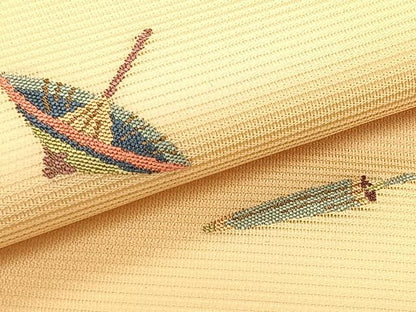 平和屋着物＊夏物　九寸名古屋帯　番傘　正絹　逸品　CABK1230fb