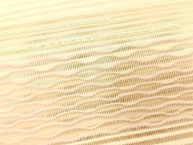 平和屋着物＊夏物　八寸名古屋帯　絽綴れ　抽象文様　金銀糸　正絹　逸品　CABK1232fb