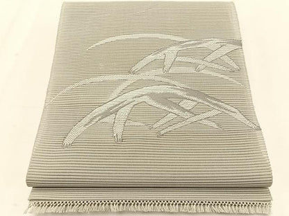 平和屋着物＊夏物　八寸名古屋帯　絽綴れ　芝草文　正絹　逸品　CABK1233fb