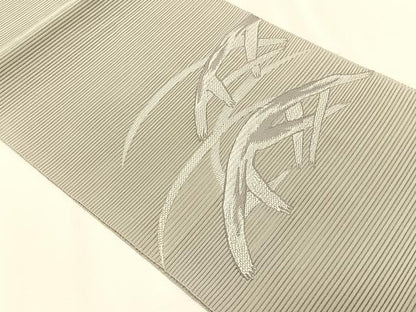 平和屋着物＊夏物　八寸名古屋帯　絽綴れ　芝草文　正絹　逸品　CABK1233fb