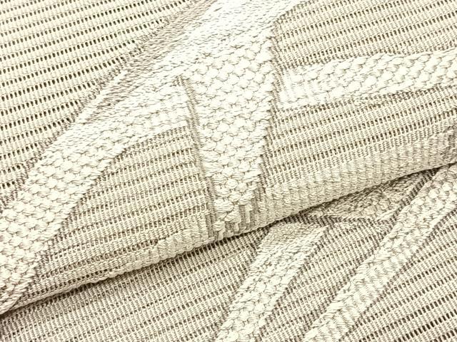 平和屋着物＊夏物　八寸名古屋帯　絽綴れ　芝草文　正絹　逸品　CABK1233fb