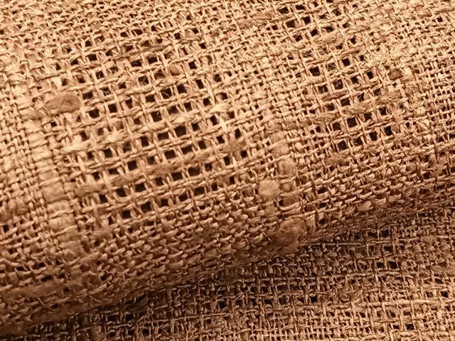 平和屋着物＊夏物　八寸名古屋帯　幾何学文様　伽羅色　正絹　逸品　CABK1244fb