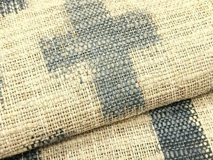 平和屋着物＊夏物　八寸名古屋帯　藍　幾何学文様　正絹　逸品　CABK1249fb