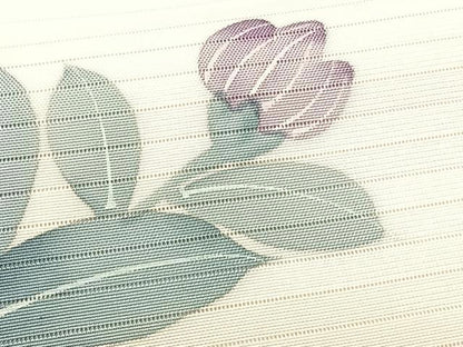 平和屋着物＊夏物　絽塩瀬　九寸名古屋帯　枝花文　正絹　逸品　CABK1252fb