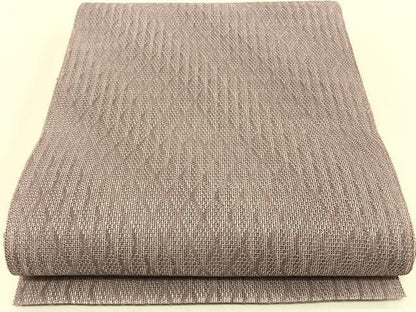 平和屋着物＊夏物　八寸名古屋帯　菱文　正絹　逸品　CABK1256fb