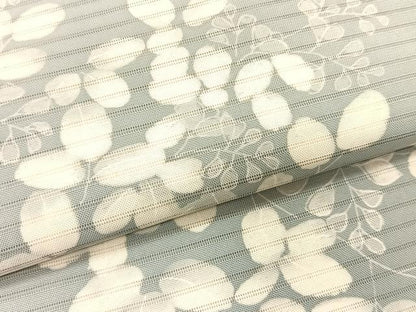 平和屋着物＊夏物　絽塩瀬　九寸名古屋帯　枝葉文　正絹　逸品　CABK1257fb