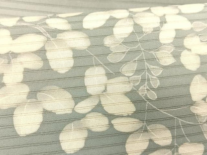 平和屋着物＊夏物　絽塩瀬　九寸名古屋帯　枝葉文　正絹　逸品　CABK1257fb