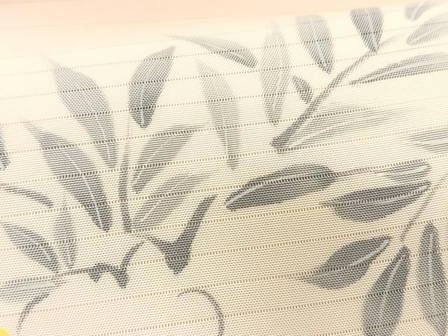 平和屋着物＊夏物　絽塩瀬　九寸名古屋帯　手描き　藤花房　正絹　逸品　CABK1268fb