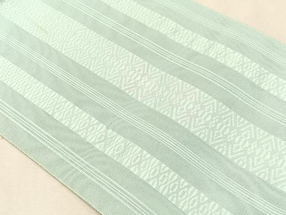 平和屋着物＊夏物　八寸名古屋帯　博多織　紗献上　白藍色　 CABK1293fb