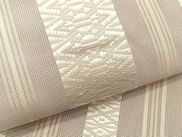 平和屋着物＊夏物　本場筑前博多織　八寸名古屋帯　紗献上　正絹　逸品　CABK1304fb