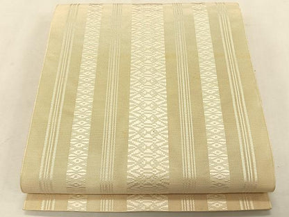 平和屋着物＊夏物　本場筑前博多織　八寸名古屋帯　紗献上　肌色　正絹　逸品　CABK1305fb