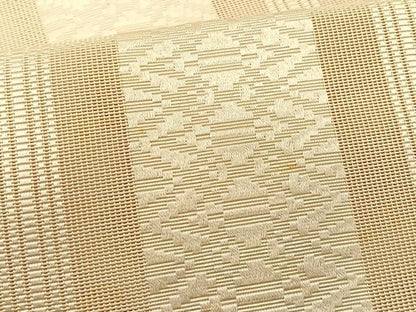 平和屋着物＊夏物　本場筑前博多織　八寸名古屋帯　紗献上　肌色　正絹　逸品　CABK1305fb