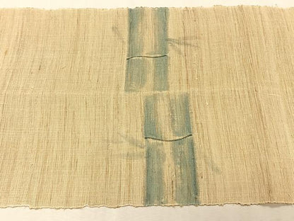 平和屋着物＊夏物　八寸名古屋帯　作家物　手描き　笹竹文　麻　逸品　CABK1314fb