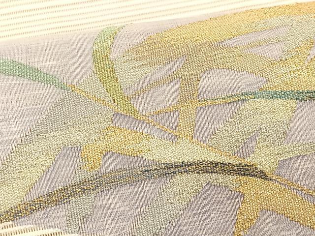 平和屋着物＊夏物　八寸名古屋帯　絽綴れ　籬杜若　金銀糸　正絹　逸品　CABK1320fb