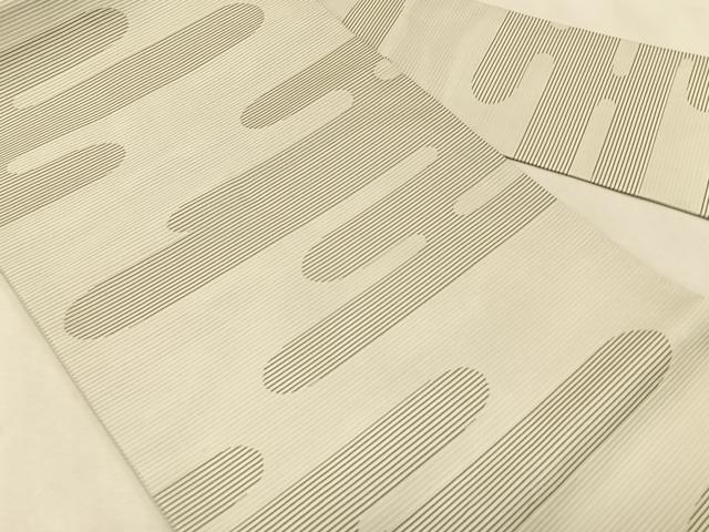 平和屋着物＊夏物　九寸名古屋帯　エ霞文　正絹　逸品　CABK1322fb