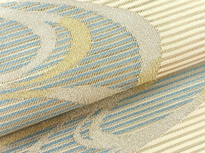 平和屋着物＊夏物　八寸名古屋帯　絽綴れ　流水文　金銀糸　正絹　逸品　CABK1330fb
