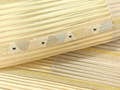 平和屋着物＊夏物　八寸名古屋帯　絽綴れ　抽象文様　金銀糸　正絹　逸品　CABK1344fb