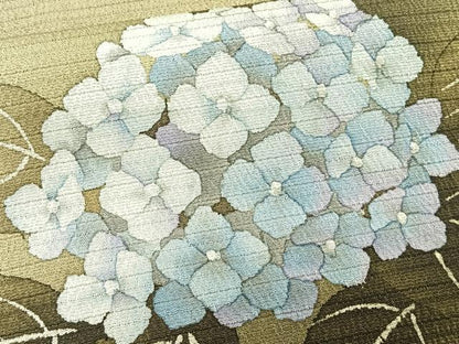 平和屋着物＊夏物　九寸名古屋帯　紫陽花　正絹　逸品　CABK1345fb