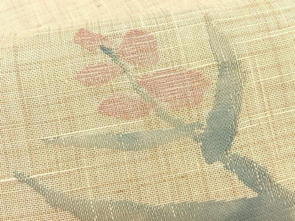平和屋着物＊夏物　八寸名古屋帯　枝花丸文　CABK1347fb