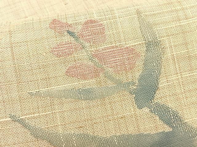 平和屋着物＊夏物　八寸名古屋帯　枝花丸文　CABK1347fb