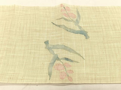 平和屋着物＊夏物　八寸名古屋帯　枝花丸文　CABK1347fb