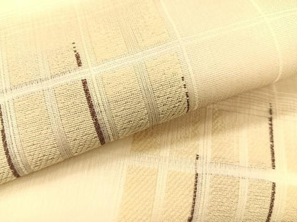平和屋着物＊夏物　ワンタッチつけ帯　市松文様　正絹　逸品　CABK1355fb