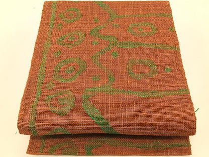 平和屋着物＊夏物　八寸名古屋帯　抽象文様　正絹　逸品　CABK1368fb