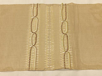 平和屋着物＊夏物　八寸名古屋帯　もじり織　横段文　金糸　正絹　逸品　CABK1371fb