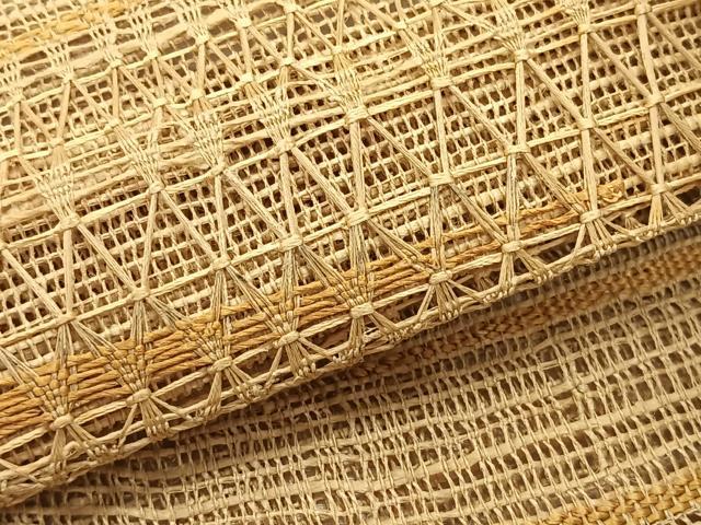 平和屋着物＊夏物　八寸名古屋帯　抽象文様　正絹　逸品　CABK1373fb