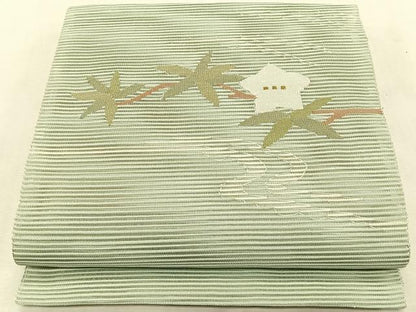 平和屋着物＊夏物　八寸名古屋帯　絽綴れ　流水枝花文　正絹　逸品　CABK1375fb