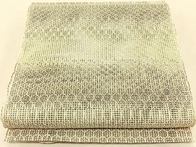 平和屋着物＊夏物　八寸名古屋帯　羅　横段文　正絹　逸品　CABK1391fb