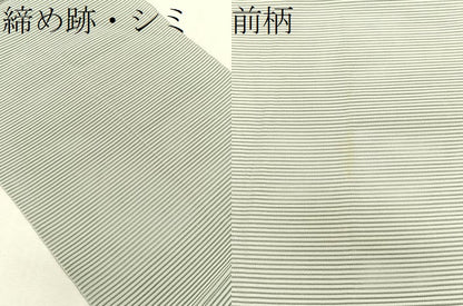 平和屋着物＊夏物　八寸名古屋帯　絽綴れ　流水花丸文　金銀糸　正絹　逸品　CABK1394fb