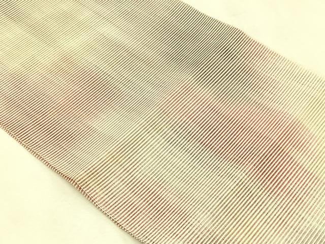 平和屋着物＊夏物　八寸名古屋帯　絽綴れ　霞文　正絹　逸品　CABK1399fb
