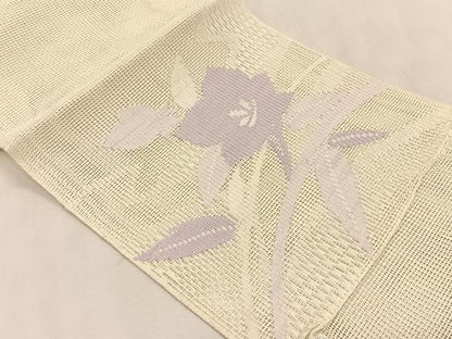 平和屋着物＊夏物　八寸名古屋帯　桔梗　正絹　逸品　CABK1400fb