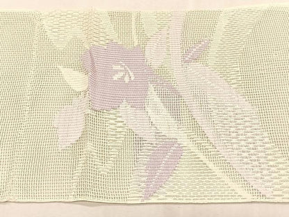 平和屋着物＊夏物　八寸名古屋帯　桔梗　正絹　逸品　CABK1400fb