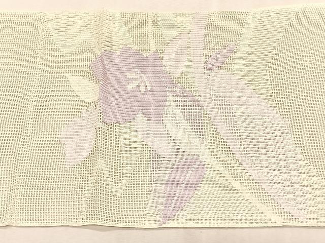 平和屋着物＊夏物　八寸名古屋帯　桔梗　正絹　逸品　CABK1400fb