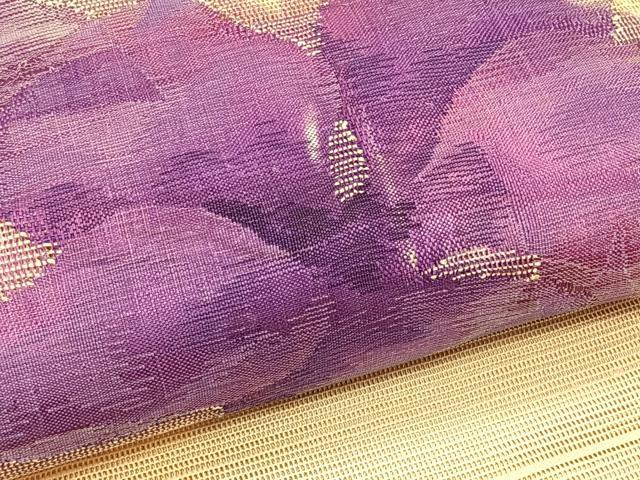 平和屋着物＊夏物　八寸名古屋帯　舞花文　正絹　逸品　CABK1406fb