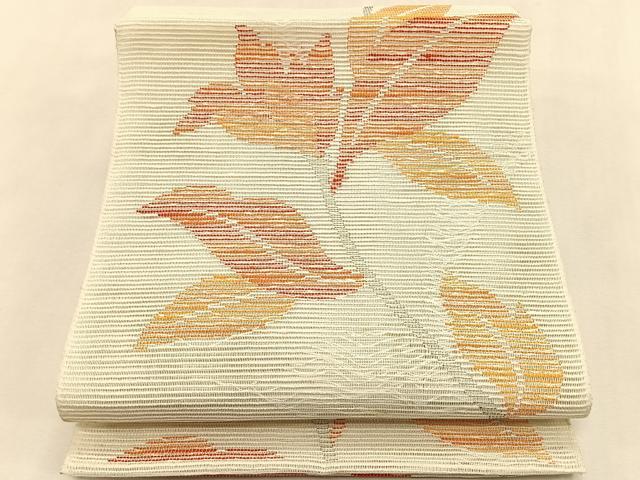 平和屋着物＊夏物　八寸名古屋帯　枝花文　CABK1421fb